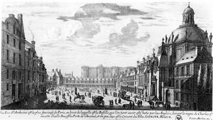 Rue St. Antoine, Bastylia i Klasztor Wizytek, Paryż, ok. 1660-70